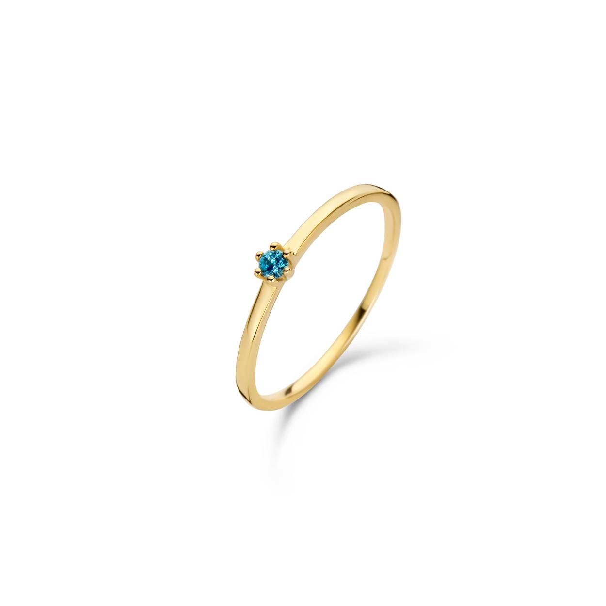 gouden Jackie ring, Topaz mt56