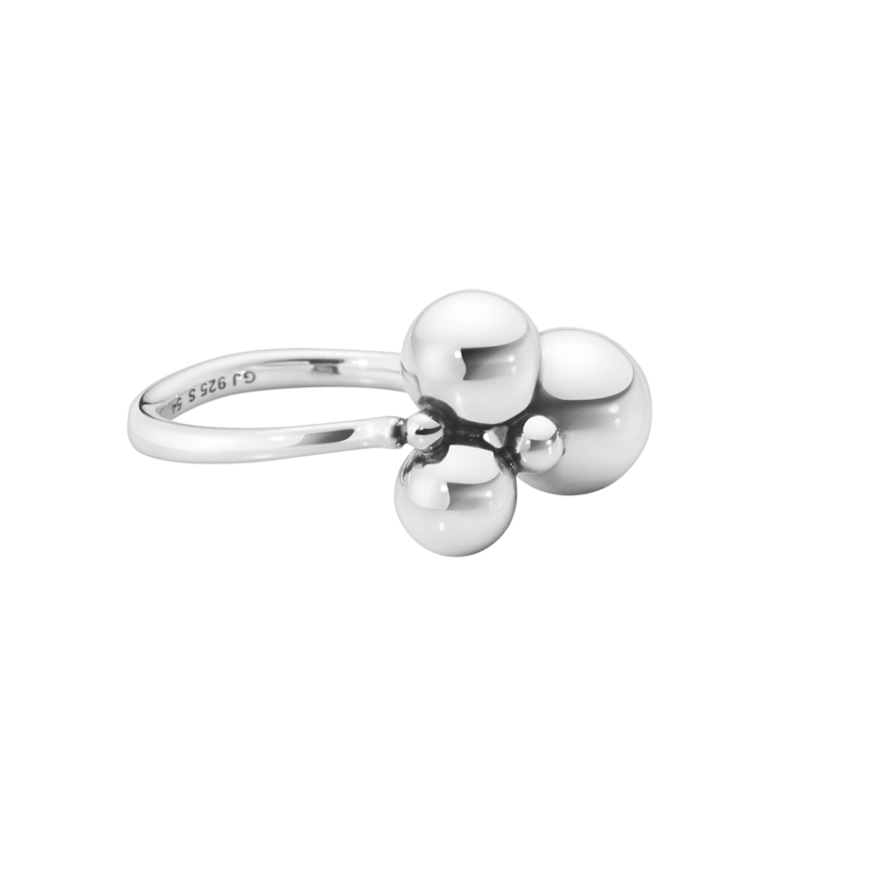 Crafted as a small but powerful statement piece, the Moonlight Grapes ring is made of sterling silver which is carefully oxidised and hand polished by skilled artisans to give the design depth.
