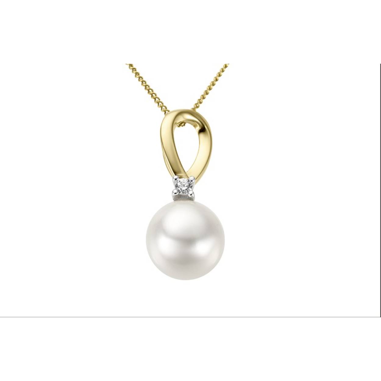 18 kt gouden parelhanger met briljant: 0,04 ct
De prijs kan variëren naargelang de goudprijs