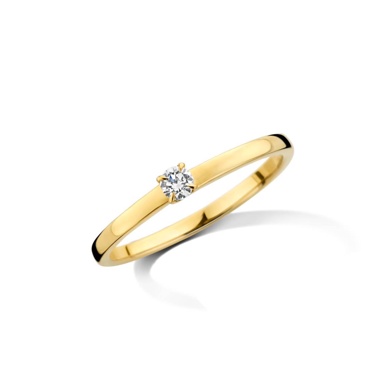 Verlovingsring Gg 18kt 0.14ct brilj