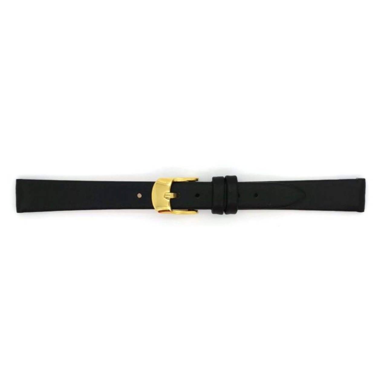 gladde kalf lederen horlogeband met open einde. Deze horlogeband is speciaal ontworpen voor horloges met een vaste pen. Ook bekend als "plakband".