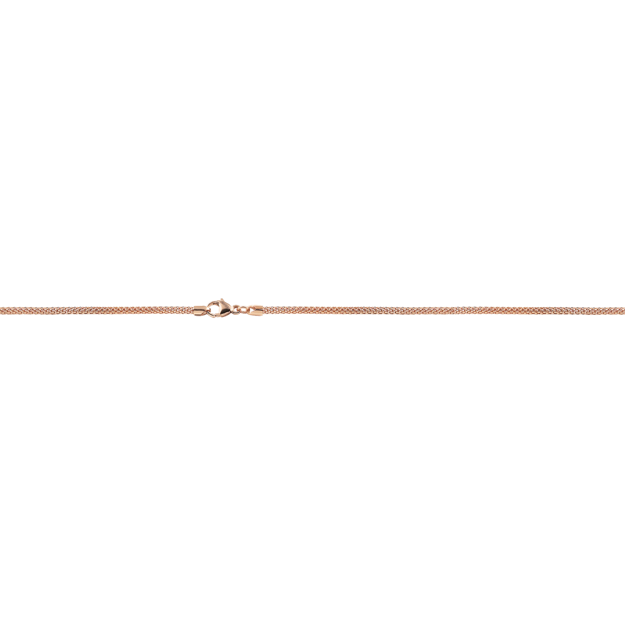 Prachtige 18krt rose gouden collier, het collier heeft een lengte van 42cm. 

Merk: AL CORO