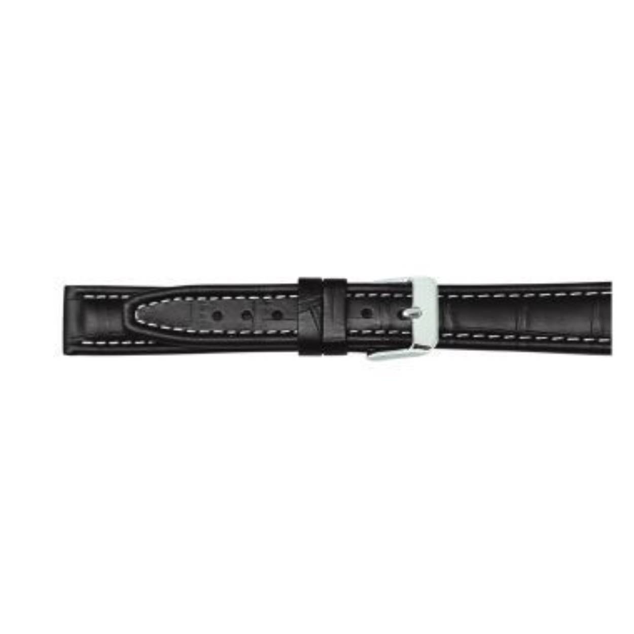 
Horlogeband leder 22mm zwart