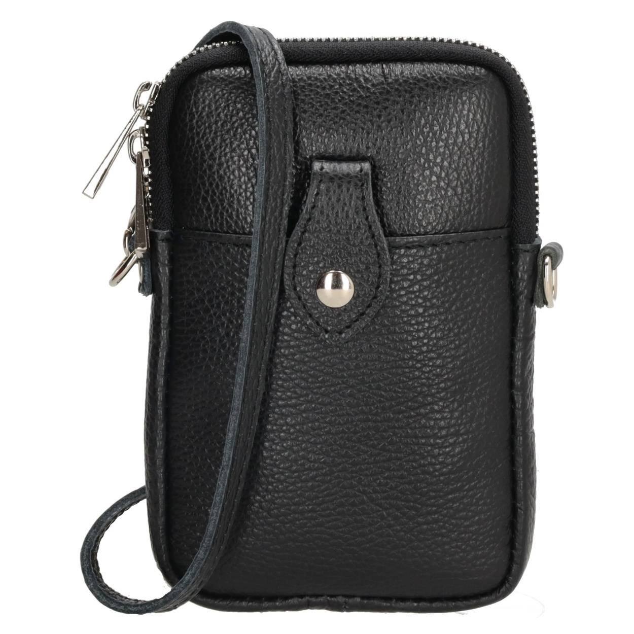 Even snel de deur uit en wil je alleen je belangrijkste essentials meenemen? Dan is dit tasje uit de Elisa collectie van Charm London super geschikt! In het hoofdvak van de tas kun je precies genoeg spullen kwijt! Ook bevindt zich op de voorzijde van de tas een voorvakje met drukknoopsluiting. Ga jij fancy op pad met dit tasje? 

De tassen van Charm London zijn geïnspireerd op de iconische Britse modehoofdstad Londen. Ze zijn geïnspireerd op de luxueuze materialen en typerende modellen die daar te zien zijn. Fashionable en stijlvolle damestassen van echt leer of kunstleer, gemaakt zodat jij er elke dag fantastisch uit kunt zien!

De eigenschappen van dit telefoontasje zijn:

Voorvak met drukknoopsluiting 
Afneembare en verstelbare schouderband 
