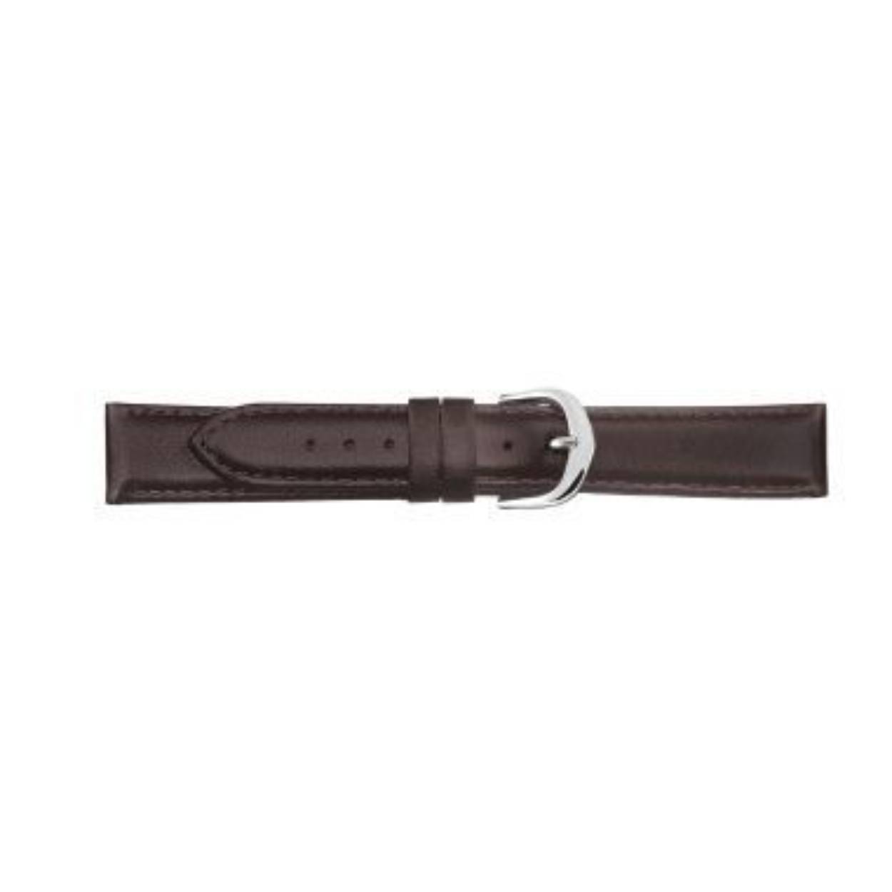 Horlogeband bruin leer