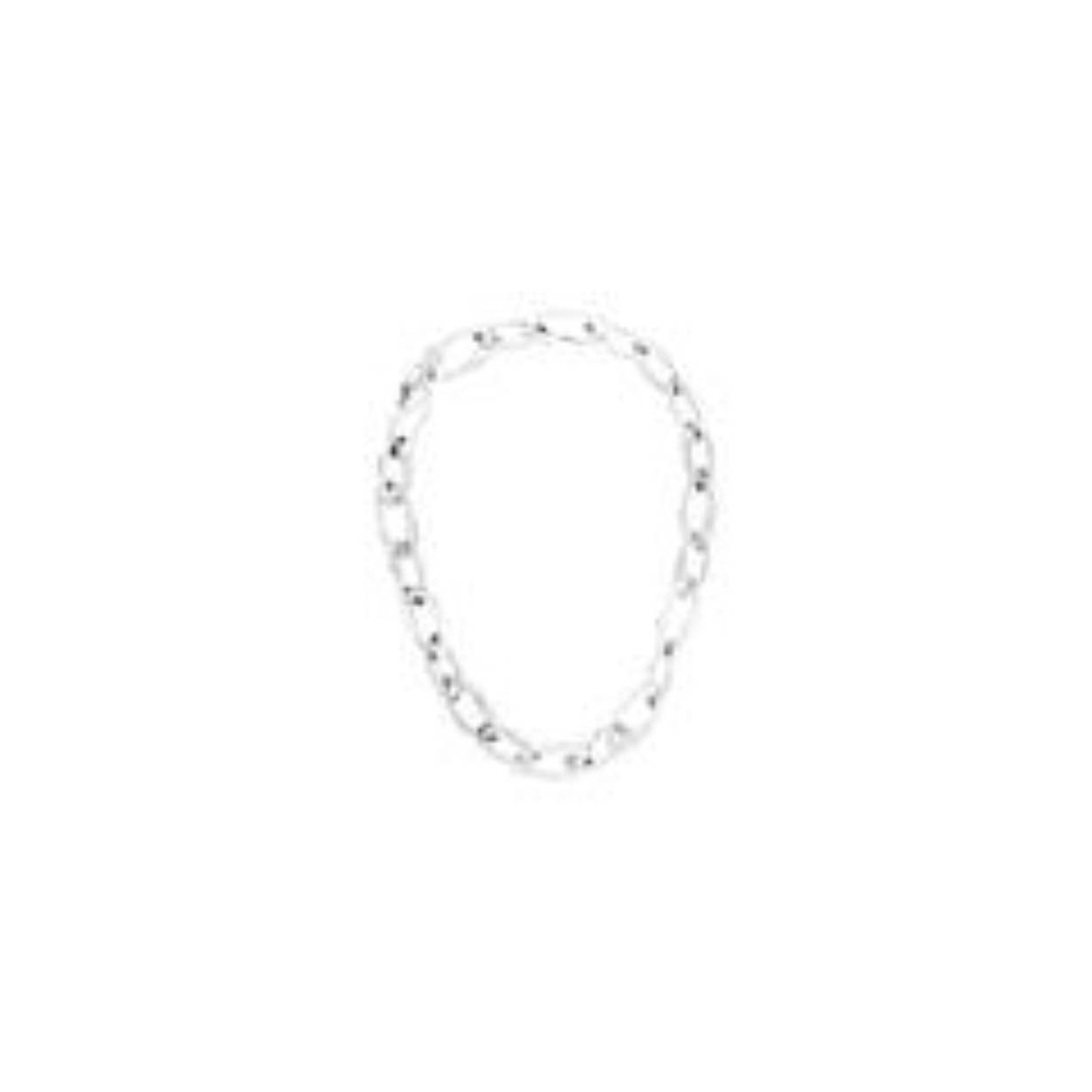 Calvin Klein collier | zilverkleurig | grove schakels | zirconia
50 cm 