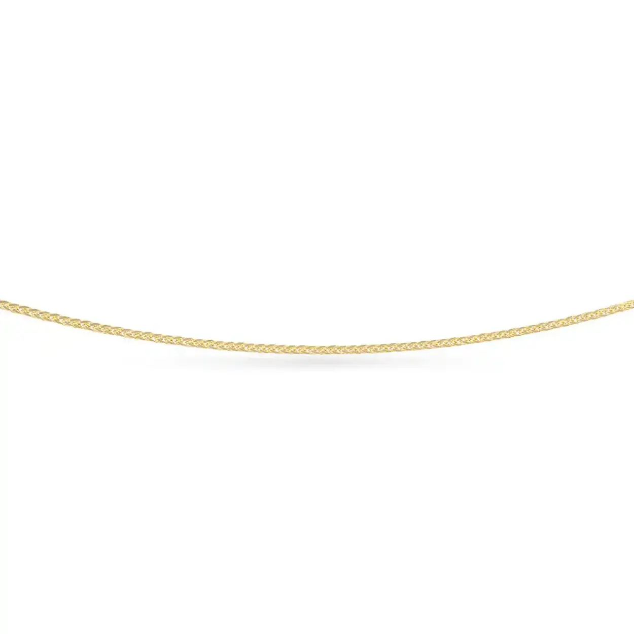 14kt. Geelgouden collier, palmier 45cm