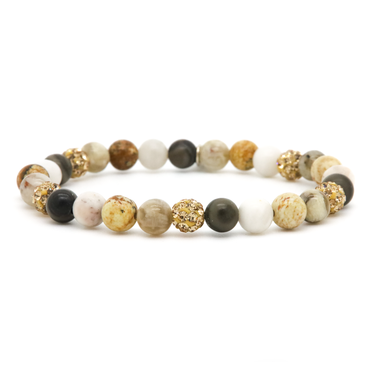 Karma Spiral Sammy Jo XS Elastic Gold Crystal