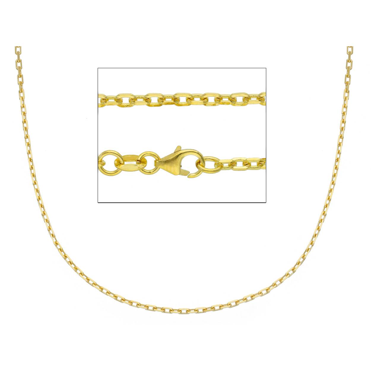 18kt GG ketting 45cm