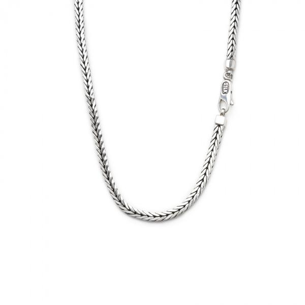 zilveren Silk collier, model 376 in 50cm