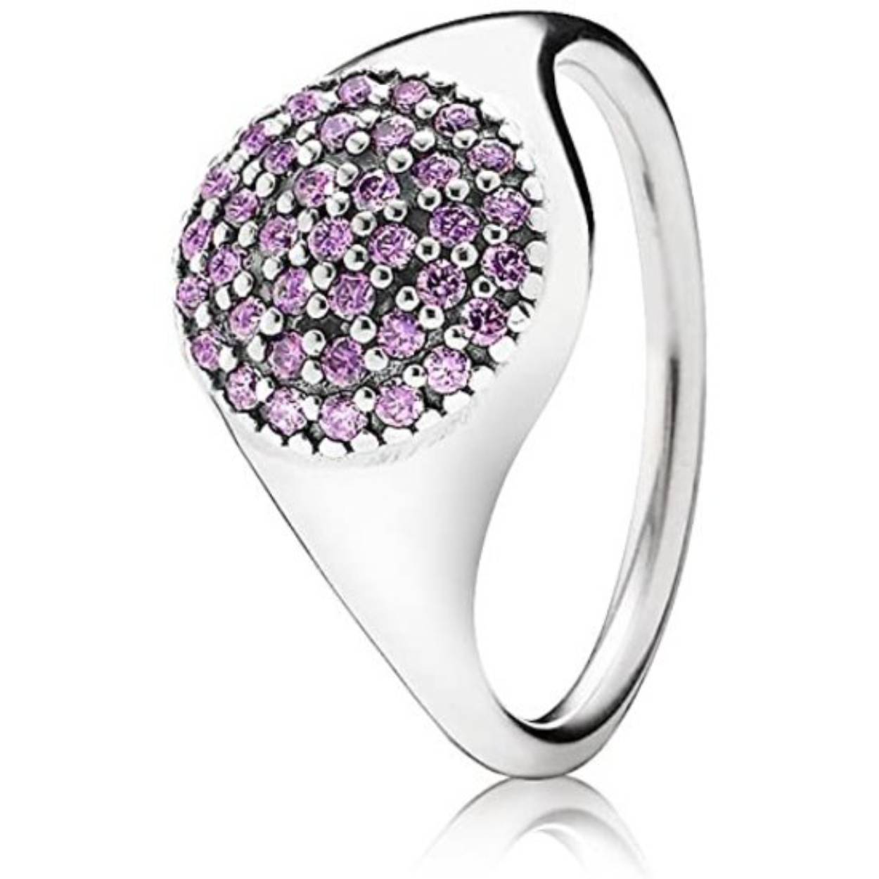 Leuke ring van Pandora met paarse details!