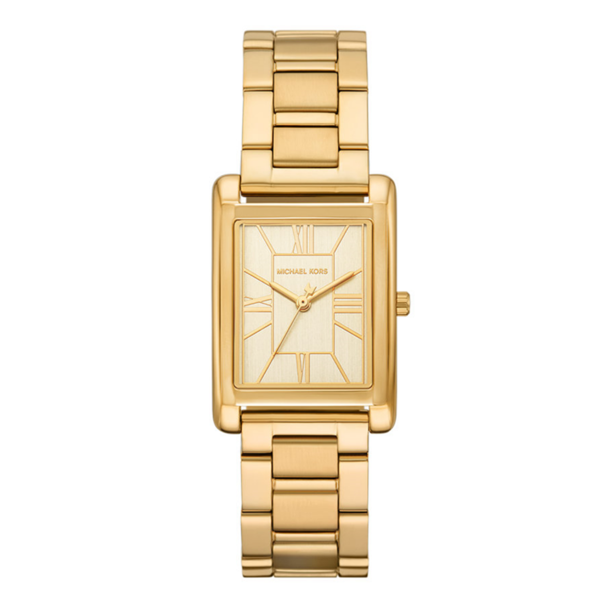  Michael Kors Essex Gouden Dameshorloge MK4904.
Het horloge beschikt over een quartz uurwerk. Deze prachtige wijzerplaat is goud en is afgedekt met kwalitatief mineraalglas. De horlogekast is gemaakt van rvs en heeft een diameter van 26 mm. De kleur van deze horlogeband is goud en heeft een breedte van 18 mm. De horlogeband is gemaakt van rvs . Met dit prachtige horloge ben je elke dag op de hoogte van de juiste tijd!