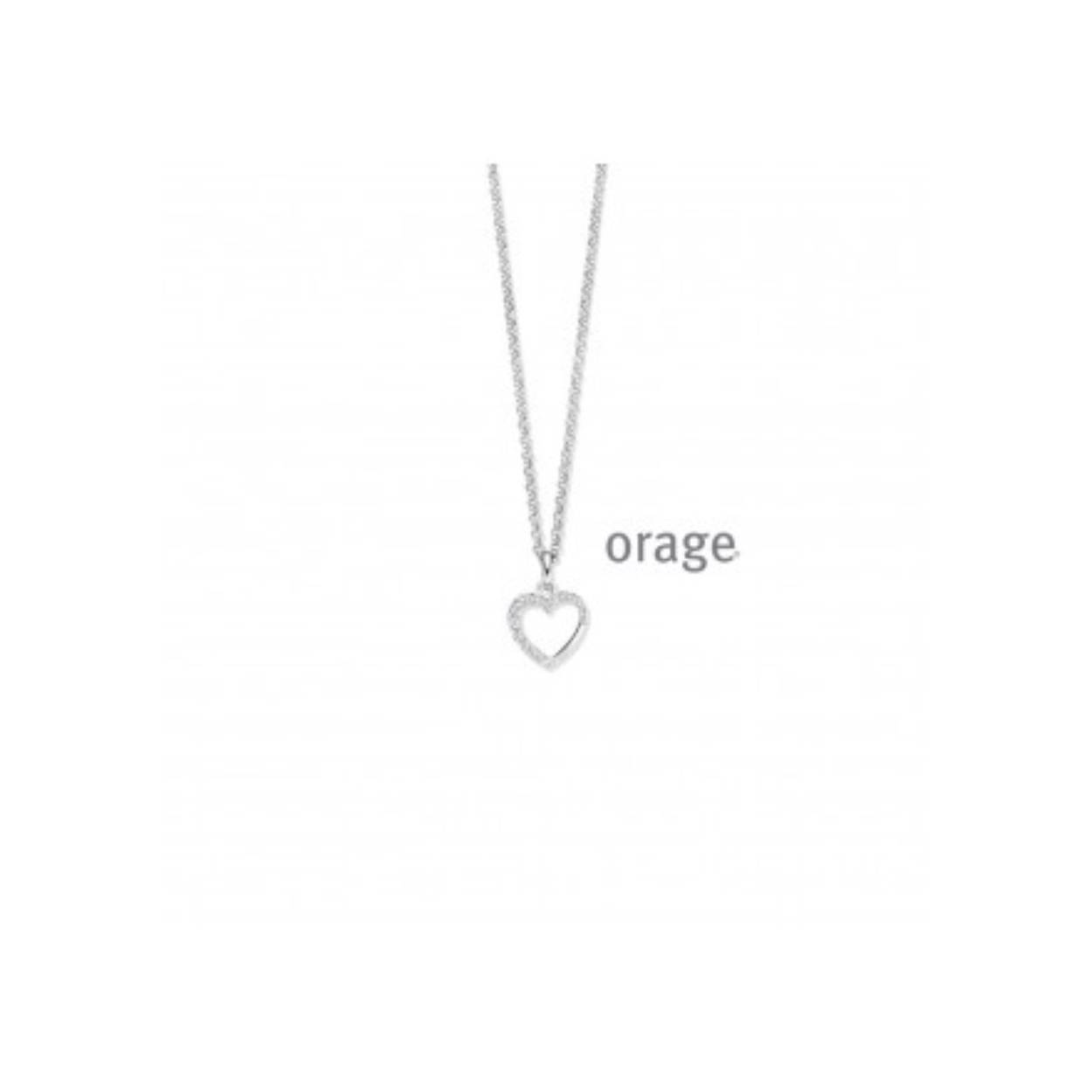 Ketting hart 925 rh cz