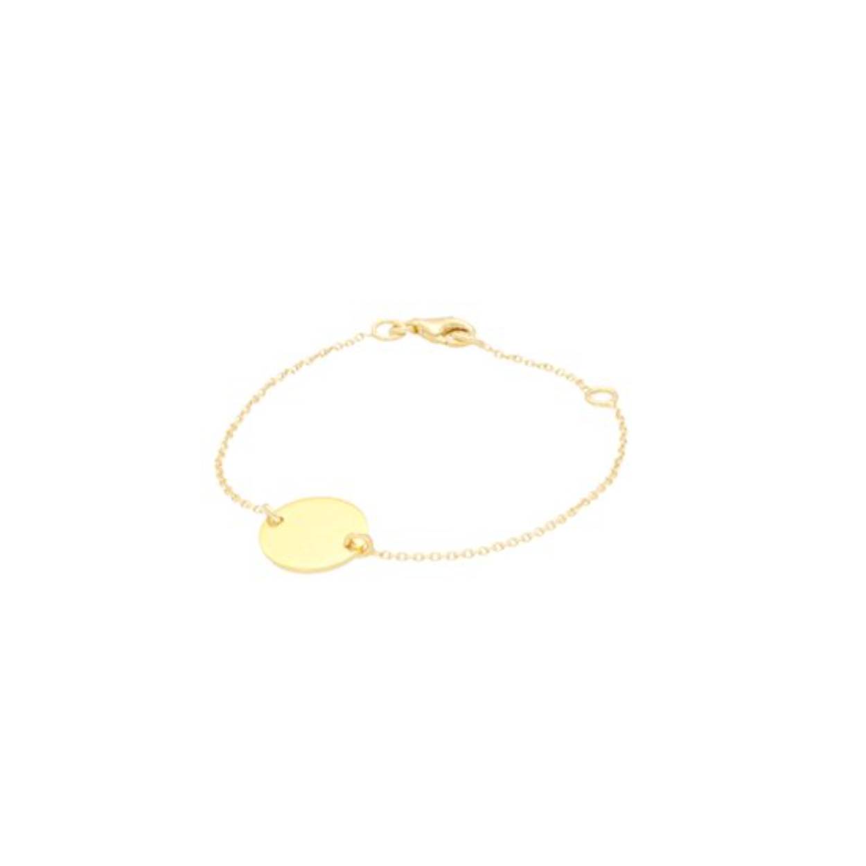 Subtiele armband van Glow, gemaakt van 925 sterling zilver met een vergulde laag. Deze armband met plaatje maakt jouw outfit helemaal compleet. Het plaatje heeft een diameter van 12mm.

GLOW
Benadruk jouw stijl met de verfijnde sieraden van GLOW en laat je inspireren door de uitgebreide collectie 14 karaats gouden sieraden van de hoogste Europese kwaliteit. Ontworpen om elke dag te dragen. Naast tijdloze ontwerpen bestaat de collectie ook uit hippe sieraden; zoals minimalistische gouden kettingen en afische oorknopjes. Wil je een beetje extra stralen? Kies dan voor flonkerende zirkonia of ga voor luxe met onze geraffineerde diamanten sieraden.
  
  Specificaties
  - 104.8370.15
  - Armband
  - 925 sterling zilver met gouden laagje
  - Lengte verstelbaar: 13 - 15cm