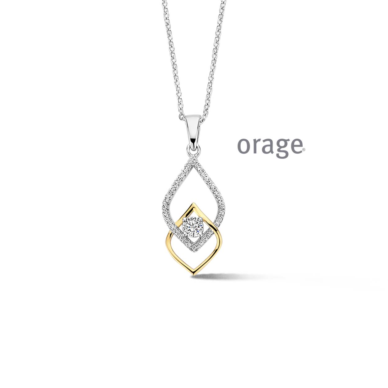 Orage collier zilver