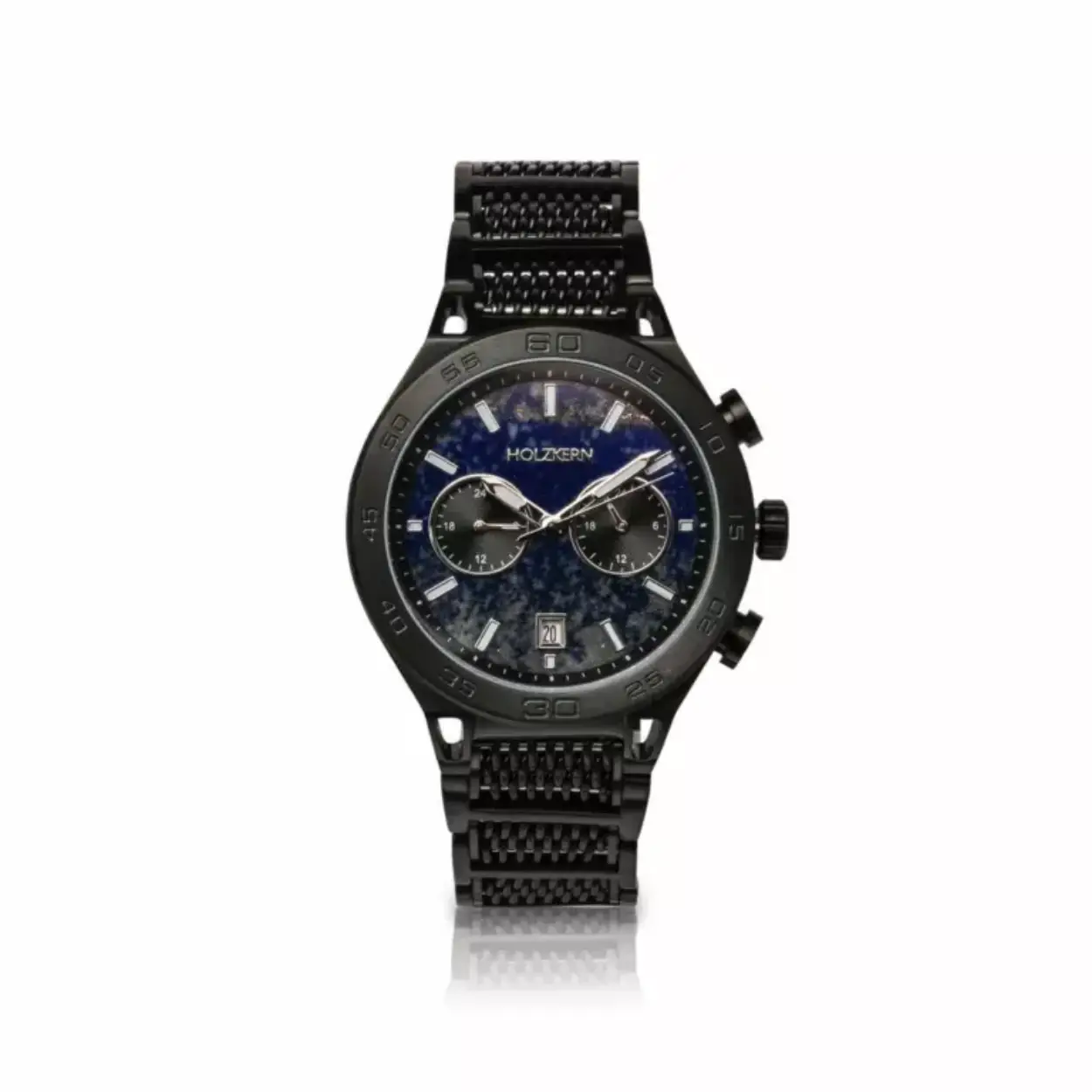 The world’s largest International Dark Sky Reserve is found in the Aoraki National Park in New Zealand. The blackness of the night sky is protected out of respect for the indigenous Maori people, for whom the stars play a pivotal role.

Our model, made from radiant blue lapis lazuli and stainless steel in black, is dedicated to this protected area and should remind you daily to preserve your personal places of respite and relaxation.