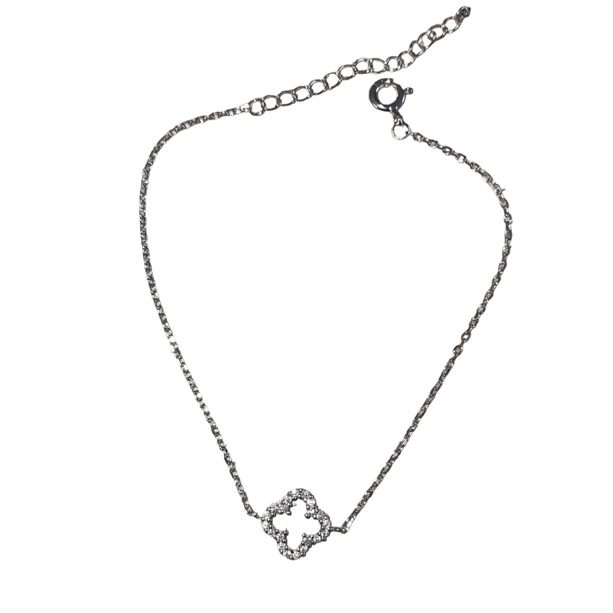 zilveren armband met zirkonia stenen