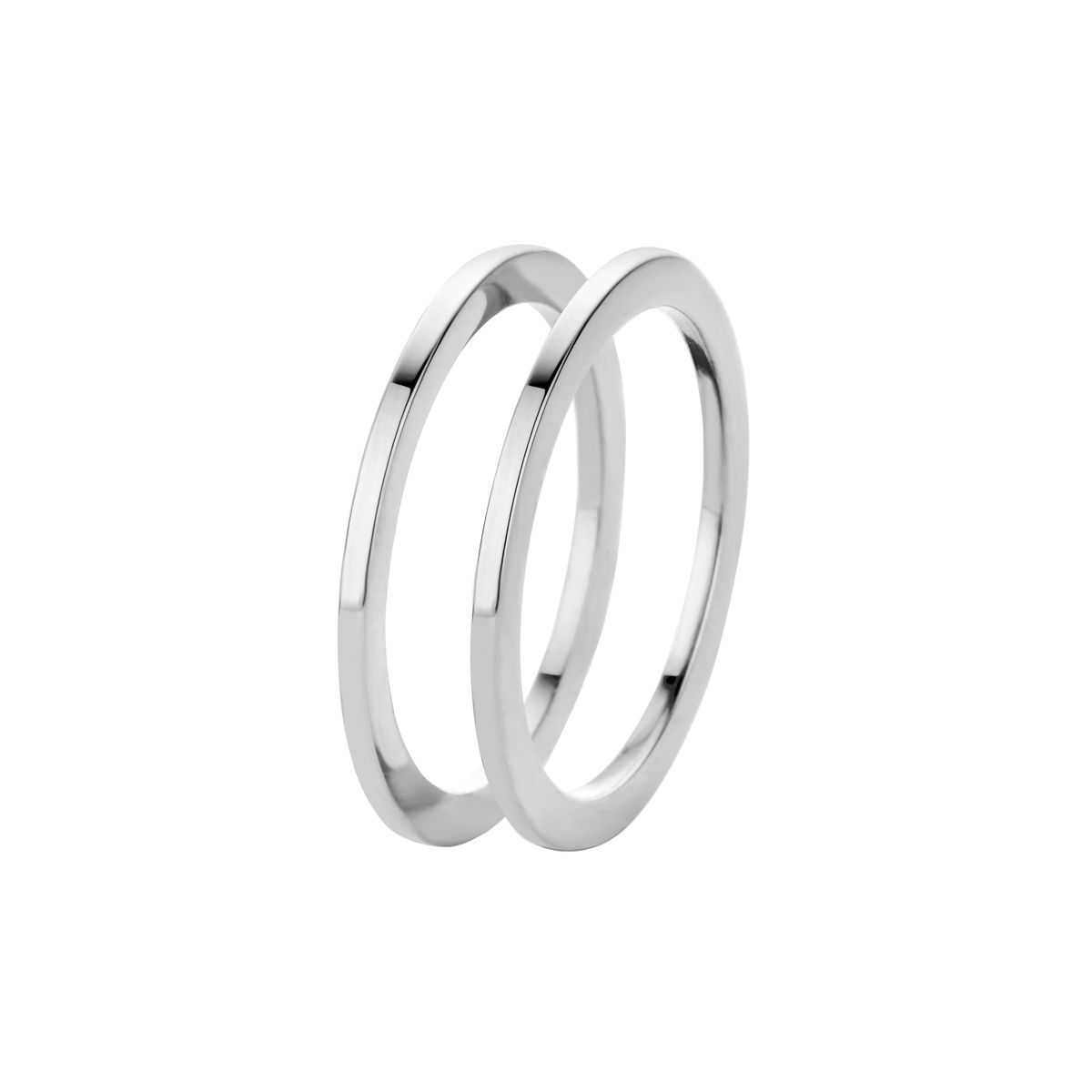 Melano aanschuifring set van twee ringen staal, zilverkleurig. Verkrijgbaar in de volgende maten: 48-50-52-54-56-58-60-62-64 Geef in de opmerkingen in de winkelmand aan welke maat u wenst te ontvangen. Levertijd 2-4 dagen.