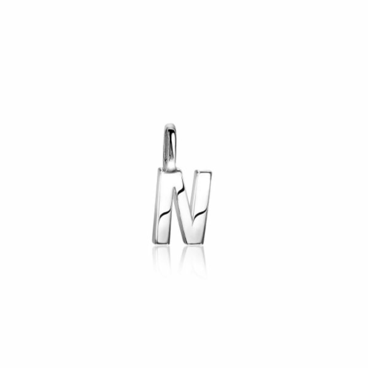 zinzi zilveren letter hanger N