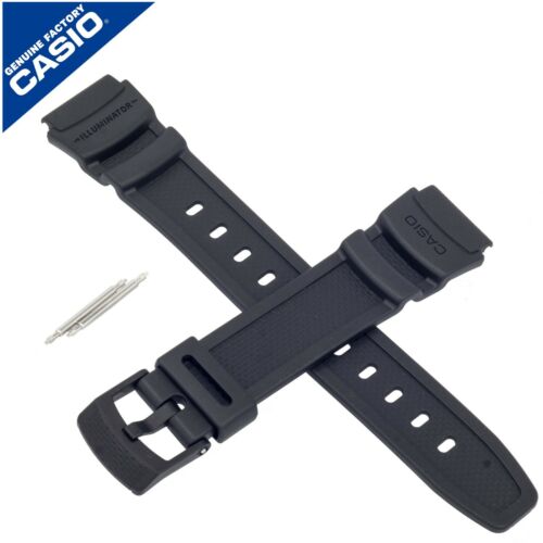 Dit Casio horlogebandje is gemaakt van kunststof en wordt aan het horloge bevestigd door middel van pushpins. De band heeft een breedte van 18.0 mm en wordt gesloten door middel van een gesp. De band heeft geen rechte aanzet wat betekent dat deze band alleen geschikt is voor de horloges die hieronder worden vermeld.

Originele band voor:
Casio W-93H-1AV(3242) W-93 horloge
Casio W-93H-1AVH W-93 horloge
Casio W-93H-1AVUH W-93 horloge
Casio W-93H-1CVH W-93 horloge
Casio W-93H-1CVUH W-93 horloge