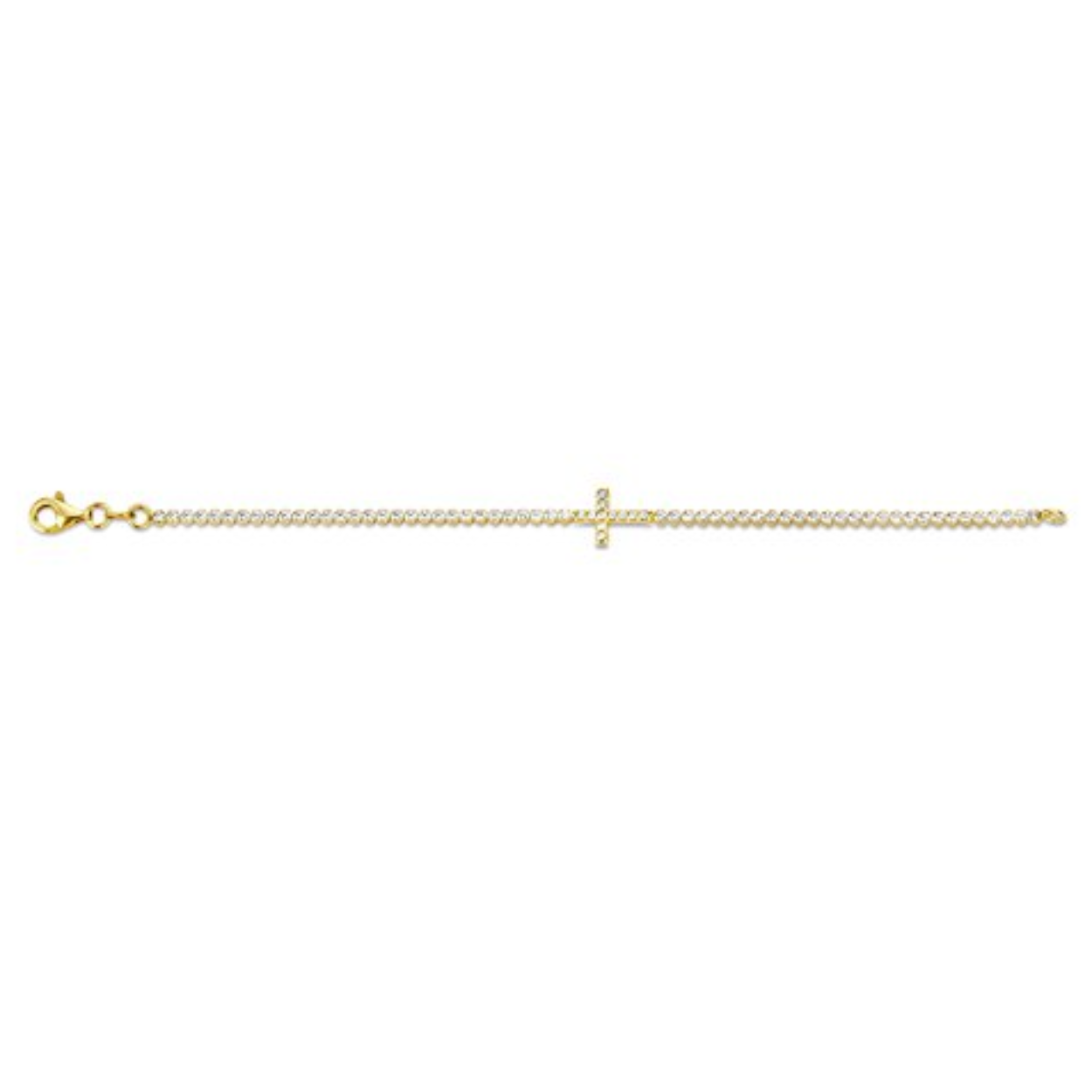 MOMENTS Armband Zilver Verguld Zirkonia's 25276BY