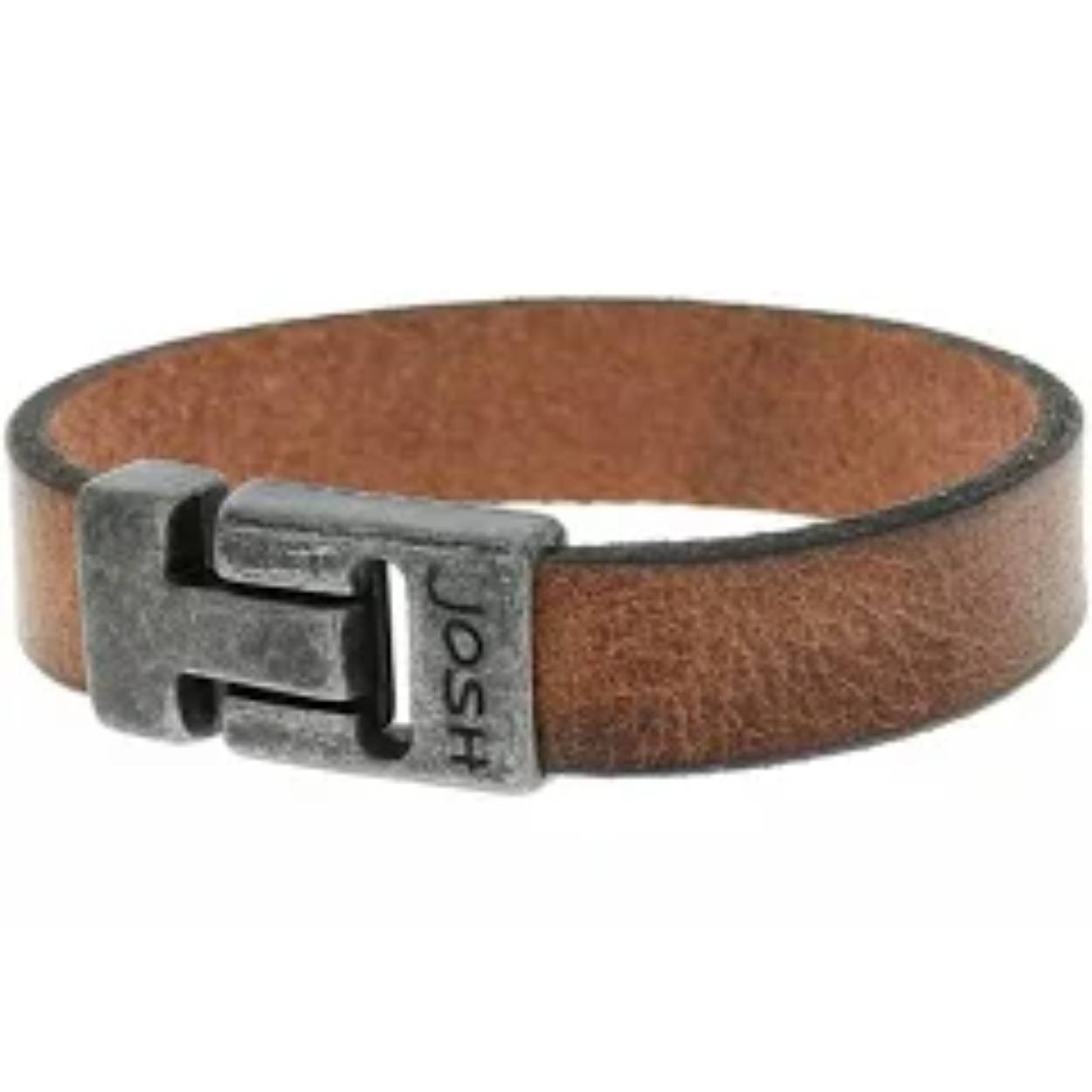 Josh armband leer cognac maat 21 