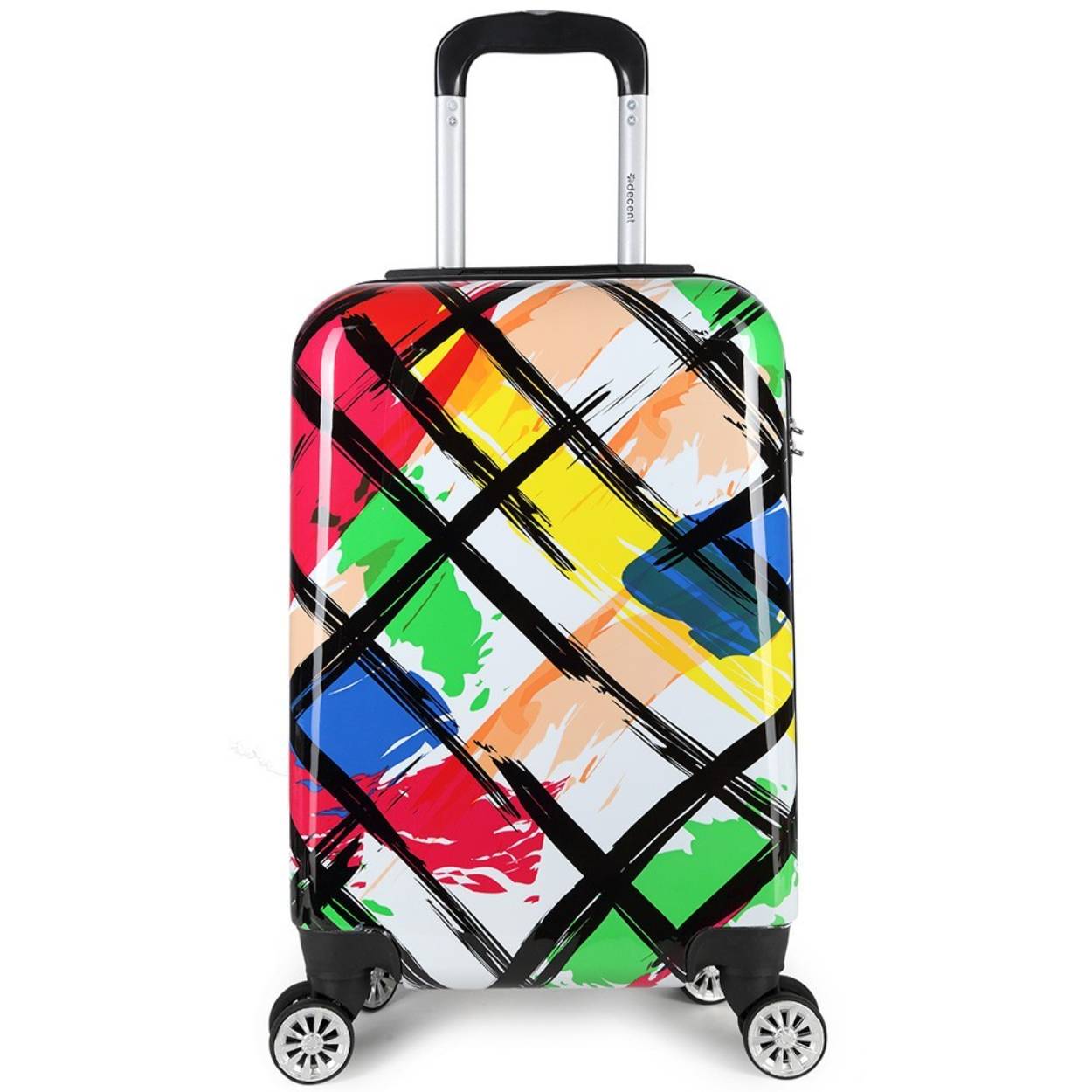 Serie: FORENZA
Soort koffer: Harde Koffer
Materiaal: ABS
Aantal wielen: 4 dubbele zwenkwielen
Type slot: Cijferslot
Buitenafmeting: 55x35x20cm
Inhoud: 35 Liter