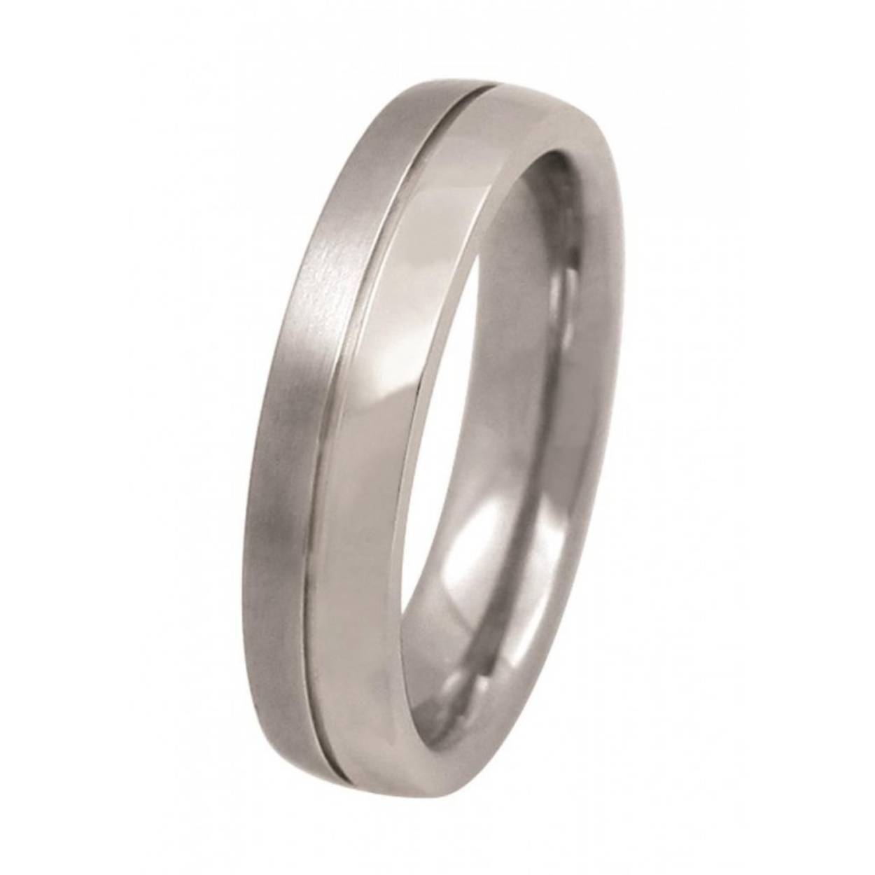 Staal ring mat/glanzend - 4.5 mm