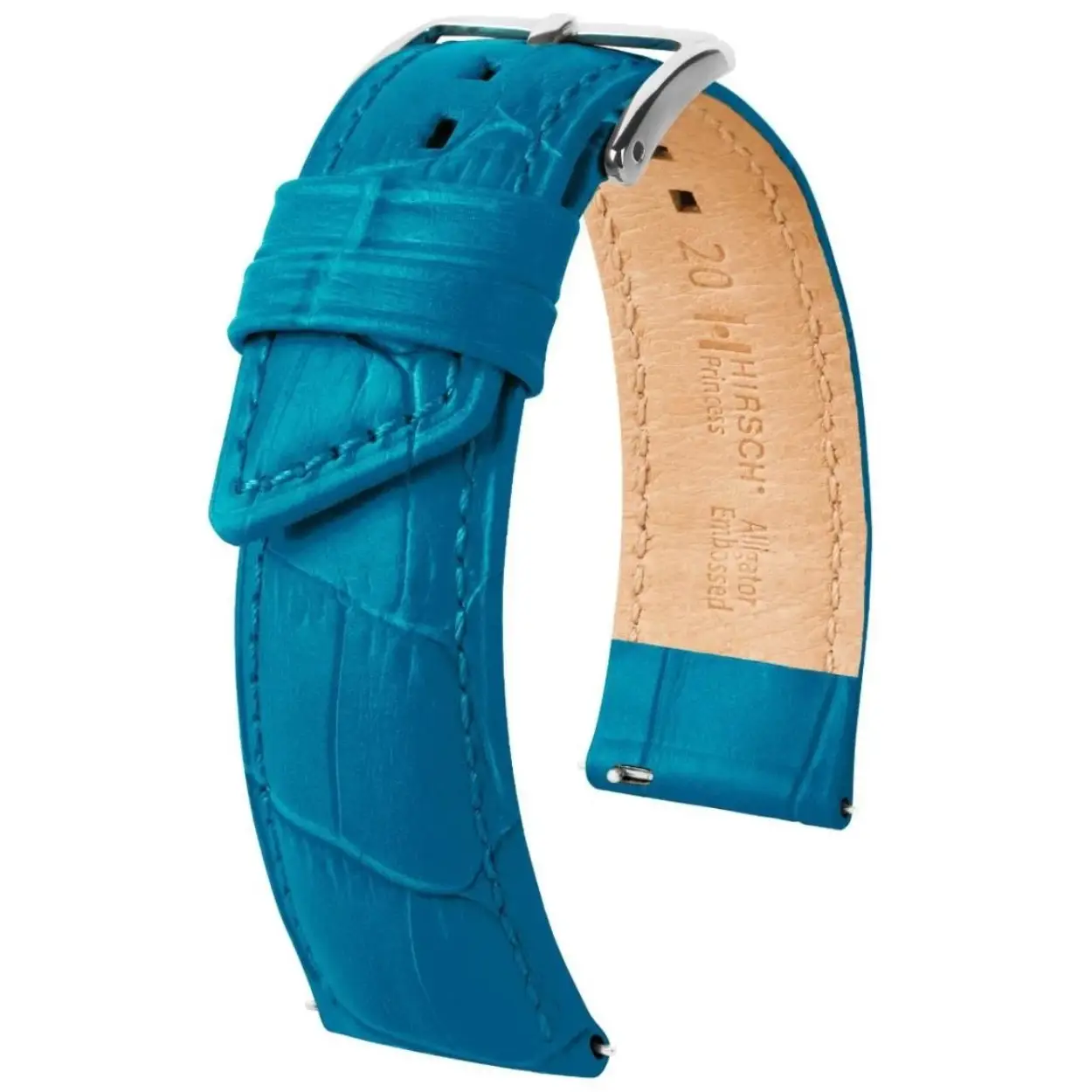 HIRSCH PRINCESS M BLUE CALF 20/18MM blauw turquoise