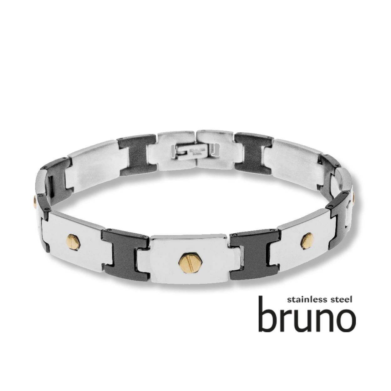 Armband staal bicolor
