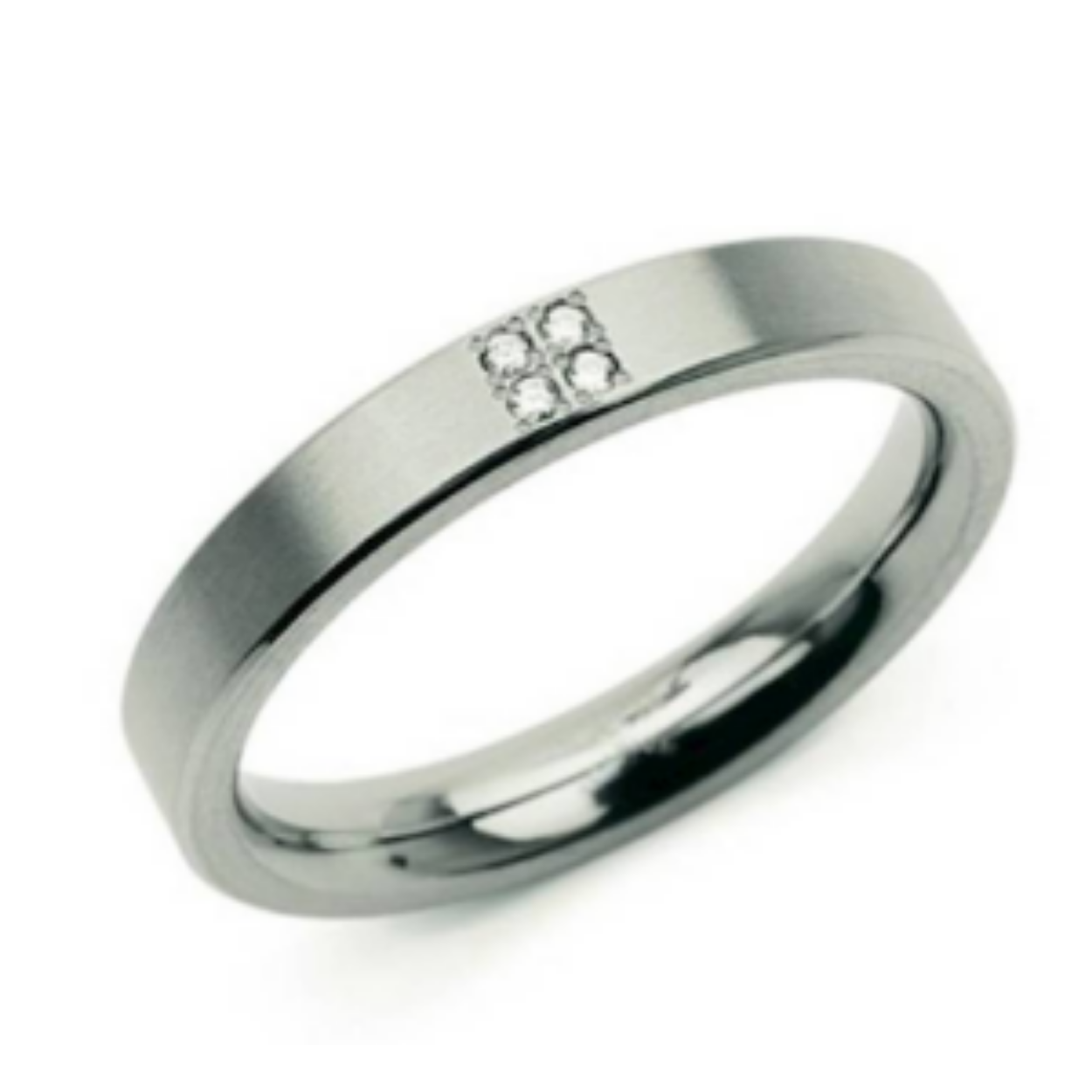 Ring - Titanium - Diamant - 0.02ct