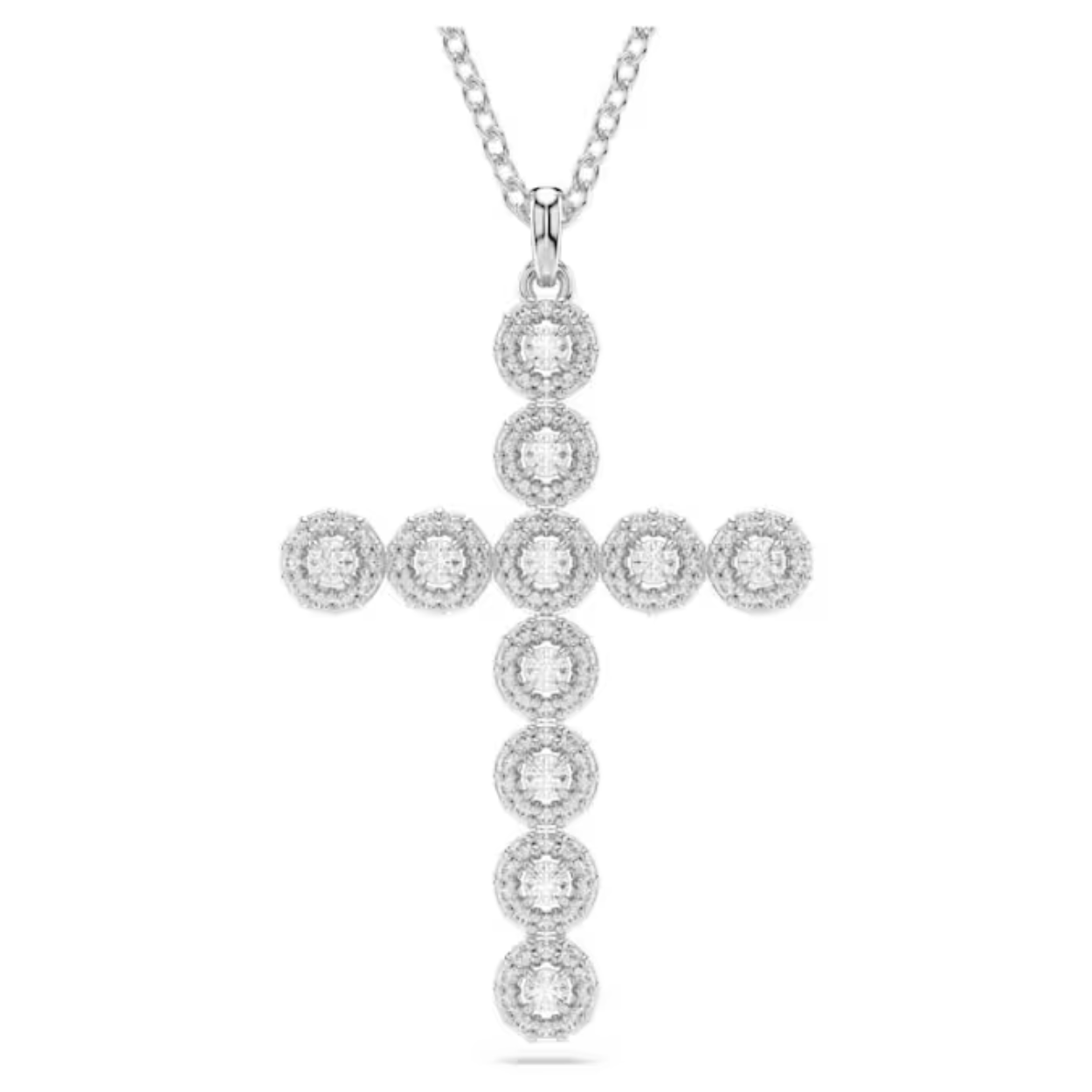 Deze symbolische hanger uit de Insigne-lijn is gedecoreerd met 11 ronde Swarovski Zirkonia op het stijlvolle gekruisde ontwerp. De hanger is afgewerkt met een karabijnsluiting en een extra steen aan het uiteinde van het verlengstuk. Een expressief sieraad voor uzelf of om een speciaal iemand cadeau te doen.