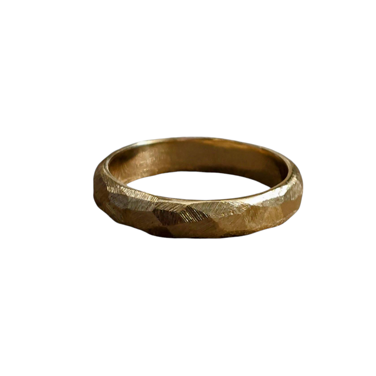 14kt ring vijlstructuur 4.25mm breed