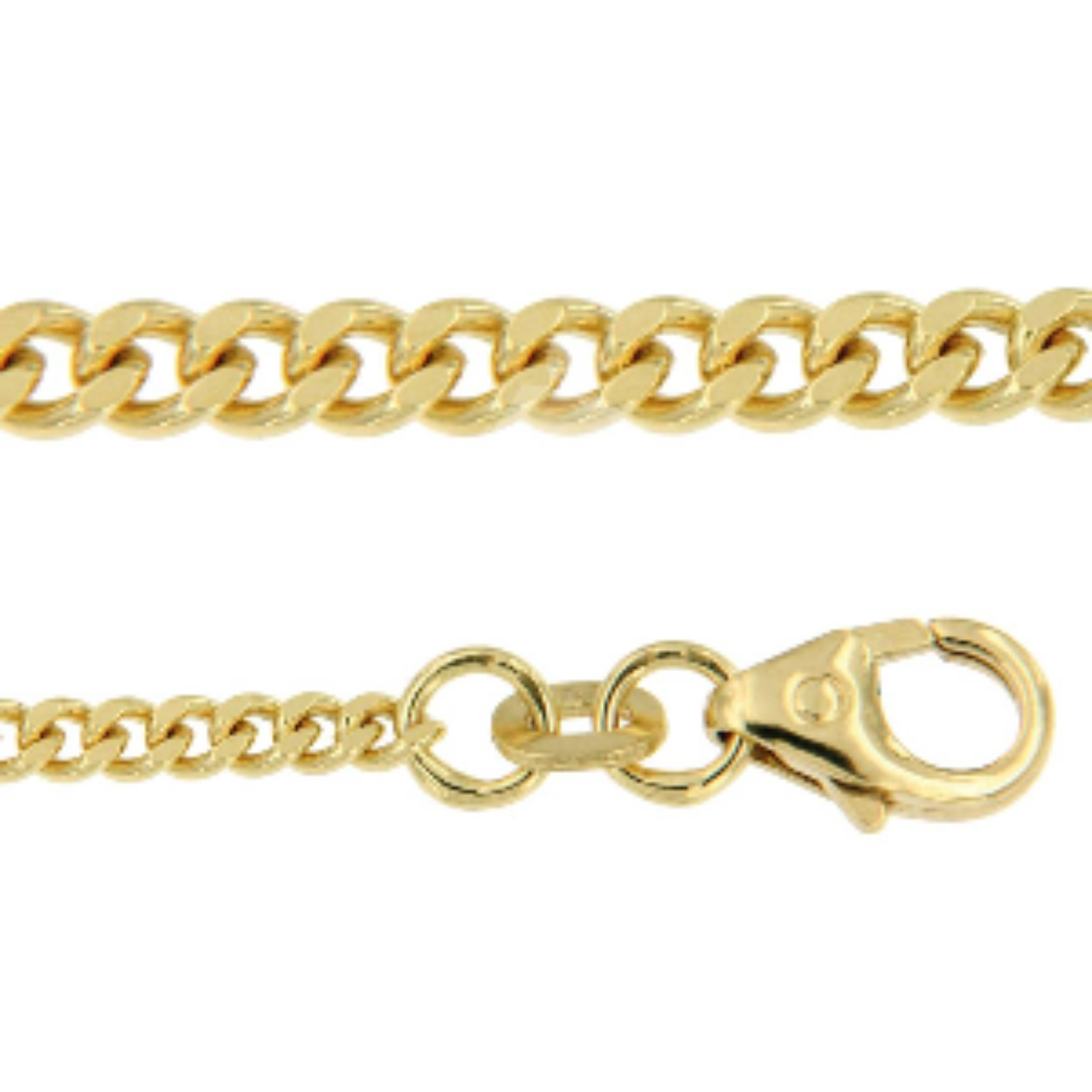 Gourmet collier 14 karaat geelgoud Lengte: 50 cm. 2,40 mm. ca. 9,00 gram. Cartiersluiting