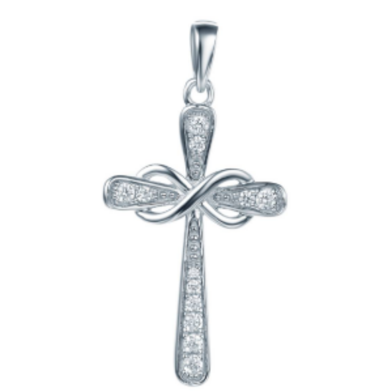 MY iMenso ODM "Cross Simone" pendant (925/rhod-plated)
