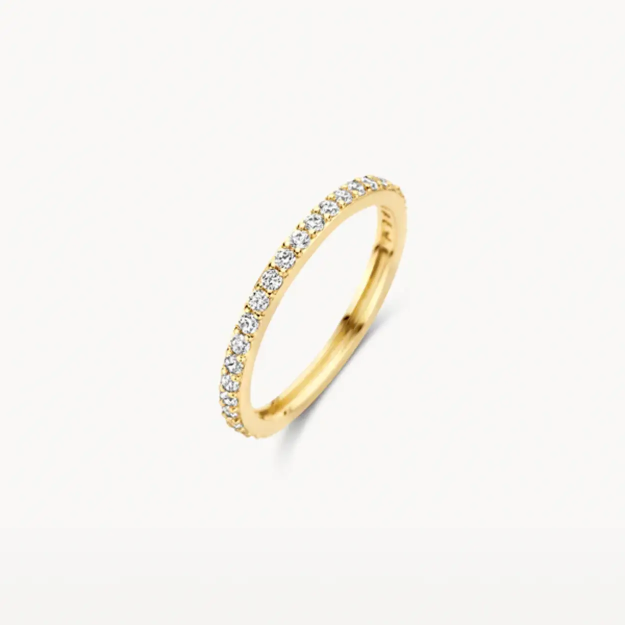 Dit is een  goudkleurige ring van het merk Blush voor dames