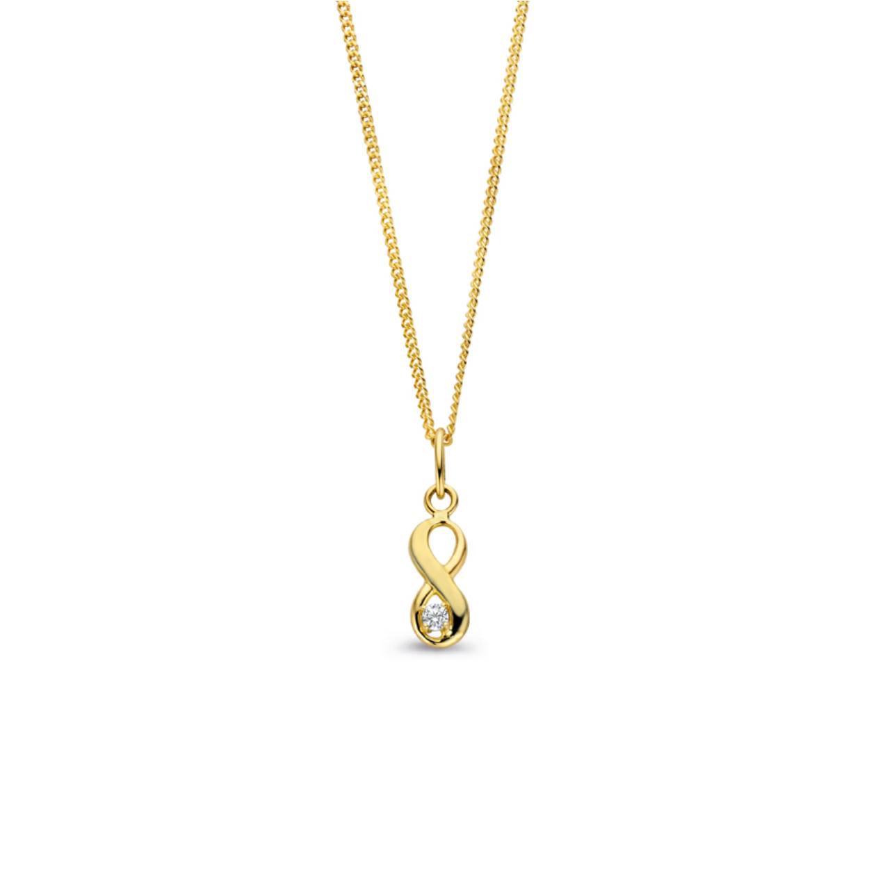 gouden hanger, Infinity+zirconia