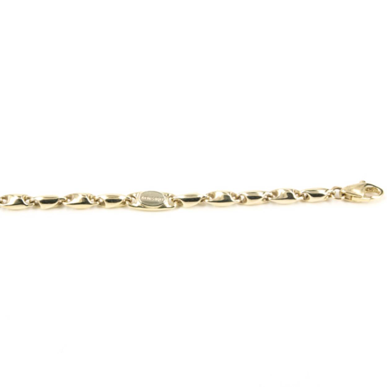 Monzario Geelgouden Fantasie armband 18.5cm | 837AGEEL