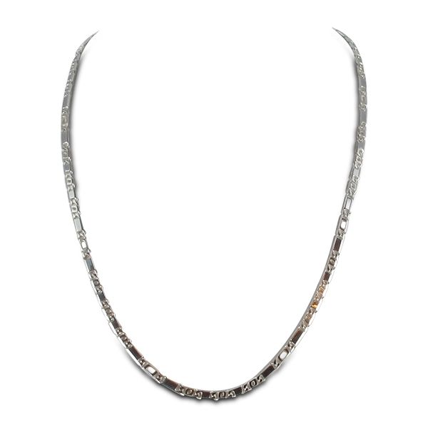 Zilveren schakelcollier Valkenoog 2.9 mm 45 cm