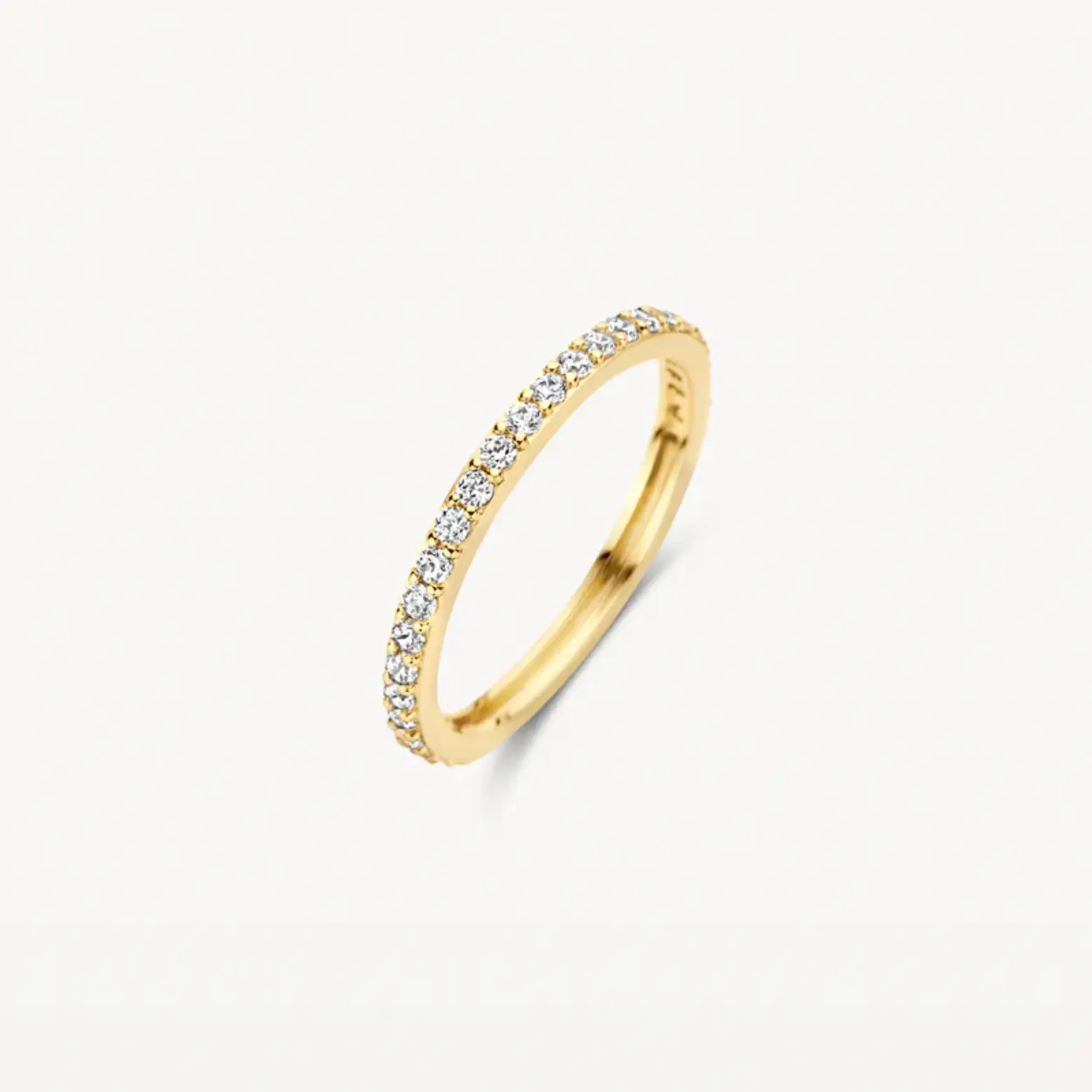 Dit is een  goudkleurige ring van het merk Blush voor dames