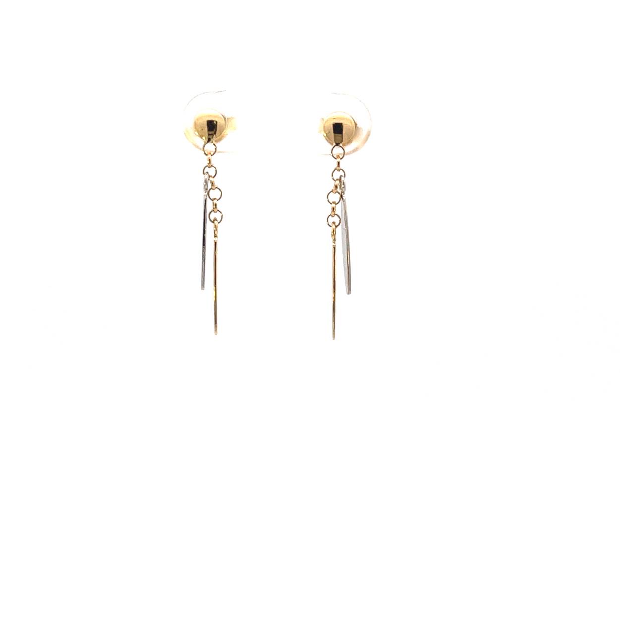 Femme Adoree Oorslingers bicolor goud 18k