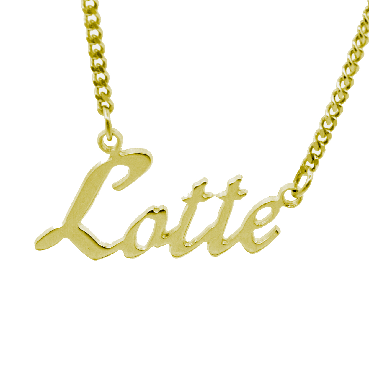 HaPi naamketting plaqué goudkleurig