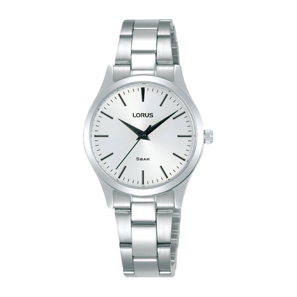 Dit is een herenhorloge van het merk Lorus. Het is een analoog horloge gemaakt van staal. De diameter van de kast is 28 mm.
