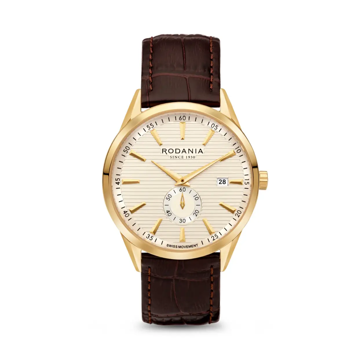 Rodania heren horloge met lederen band R33003
