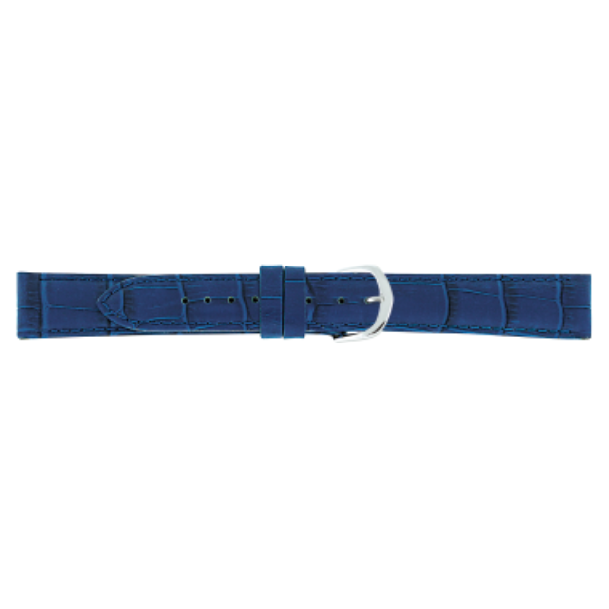 Horlogeband leder 213 donkerblauw XL 18mm