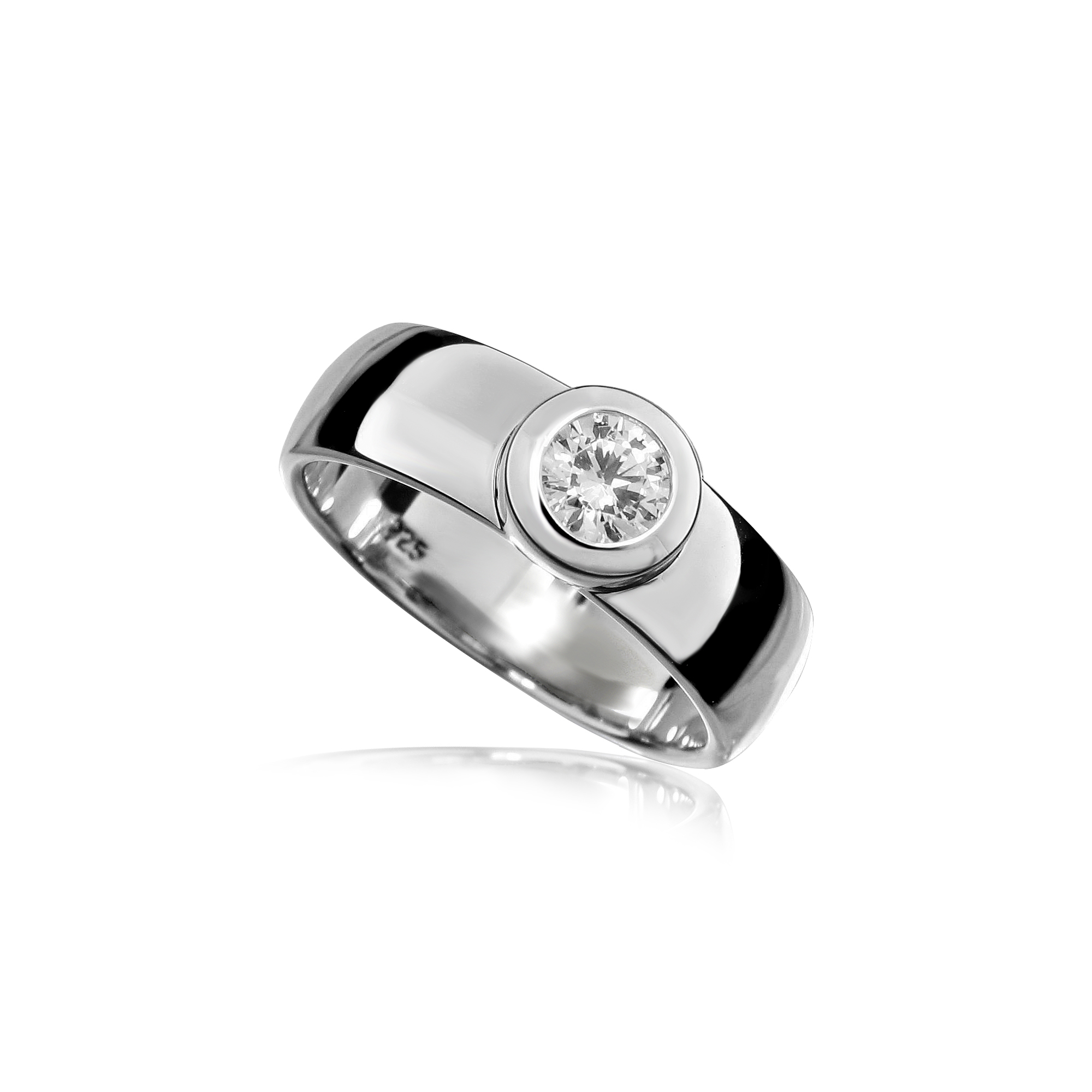 Deze 925 zilveren ring is werkelijk schitterend. De zirkonia steen is briljant geslepen en in een ronde zetkast gezet. De scheen is erg solide gemaakt, hierdoor is deze ring erg stevig. Dit sieraad is onderdeel van een onwijs leuk setje van een ring, hanger en oorsieraden.

Set productnummers:
Ring: R001
Hanger: H001
Oorsieraad: O001