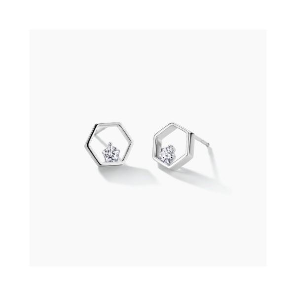 Zilveren oorbellen met Swarovski