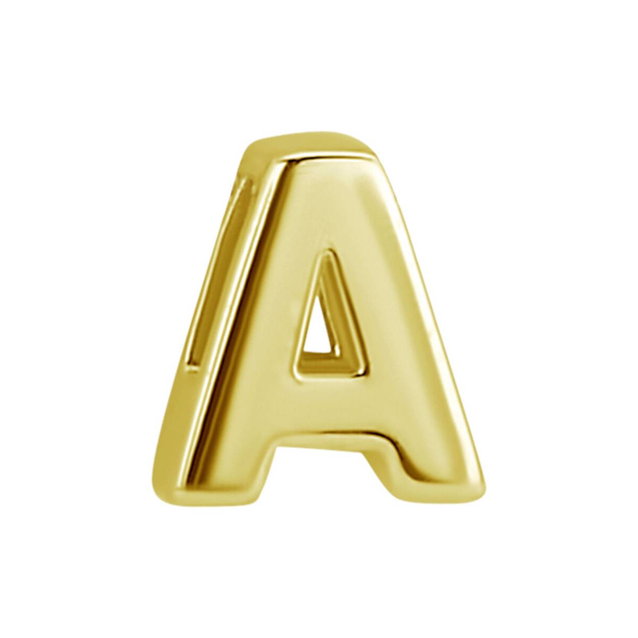 14k Geelgouden hanger uitgevoerd met een letter.