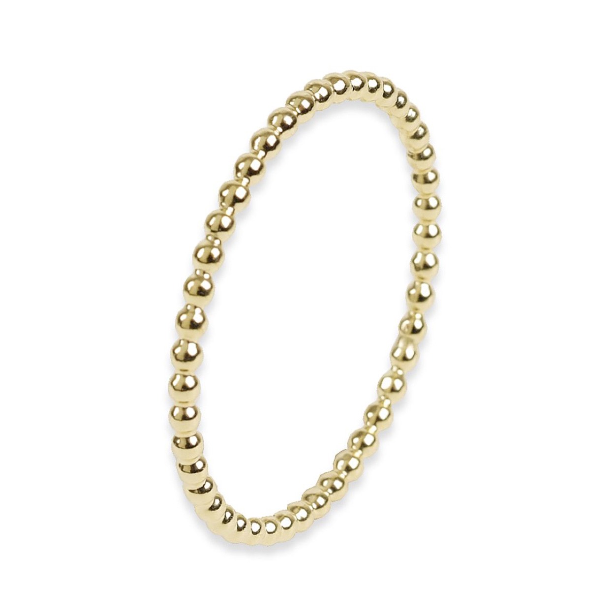 Breedte ring: 1,5mm

Deze gouden aanschuifring (pareldraad) is perfect te combineren met andere smalle ringen of een mooi breed exemplaar.