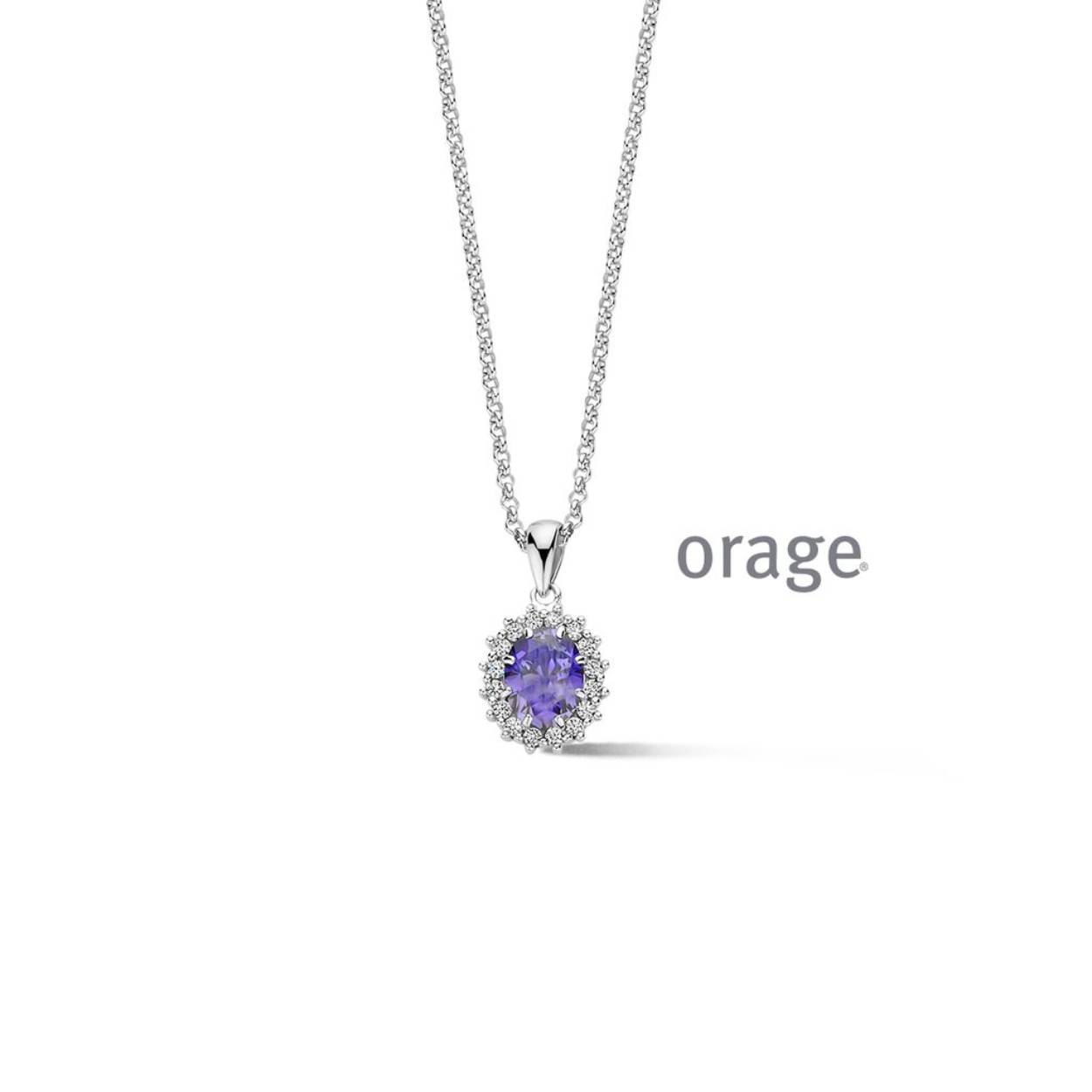 Orage collier paarse entourage
